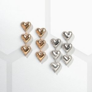 Lalla Eman Gold Heart Dangling Earring
