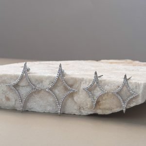 Silver Star Earrings