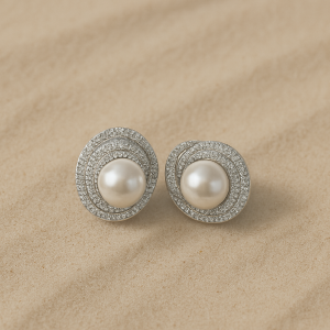 Pearl Radiance Stud Earrings