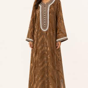 Velvet Chiffon Moroccan Kaftan